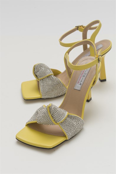 GLITTER Yellow Sandals