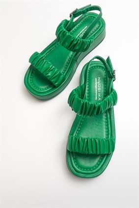 BRIDE Green Sandals
