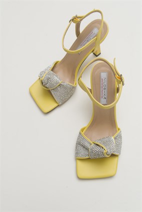 GLITTER Yellow Sandals