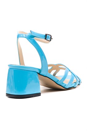 MARİ Blaby Blue Patent Bayan Topuklu Ayakkabı