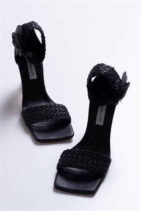 PENELOPE Black Hand Made Sandals