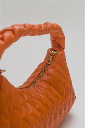 STELLA Orange Knitting Bag