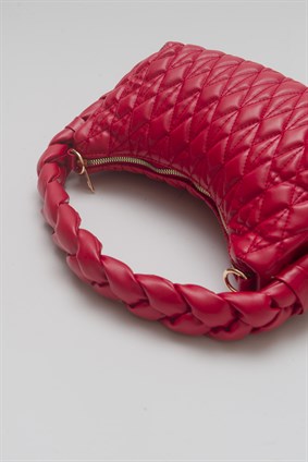 STELLA Red Knitting Bag