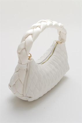 STELLA White Knittin Bag
